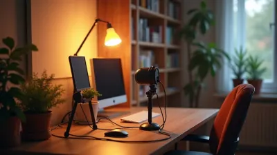 Configurer une mini-station d'enregistrement pour vlogs : micro, éclairage et webcam