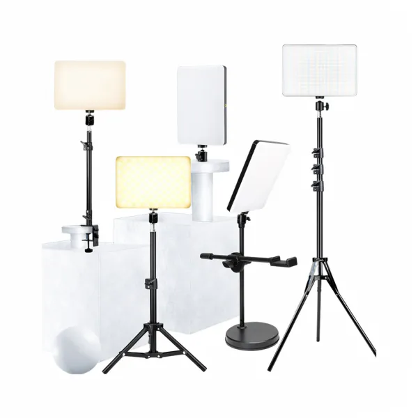 LED Video Light SZKOSTON avec trépied professionnel et télécommande réglable pour éclairage studio