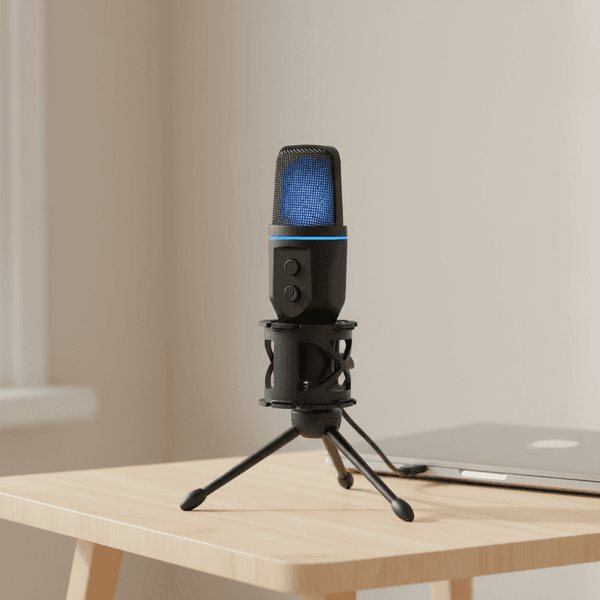 Microphone USB à condensateur RVB, fil de jeu, podcast, studio statique, streaming, ordinateur portable, ordinateur de bureau - Image 3