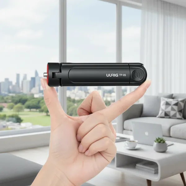 Mini trépied pliable EHANG - Support bureau pour smartphone et appareils légers Mini trépied pliable EHANG tenu à la main, support bureau pour smartphone et appareils légers