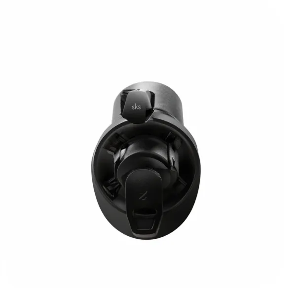 Microphone dynamique FIFINE K688 avec connectiques XLR et USB vu de dessus