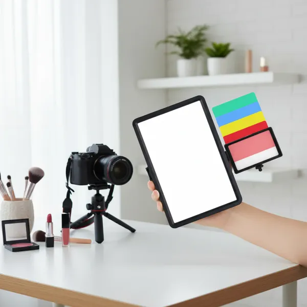 Panneau lumineux LED bicolore GOLDFOX avec filtres de couleur pour vidéo et photo