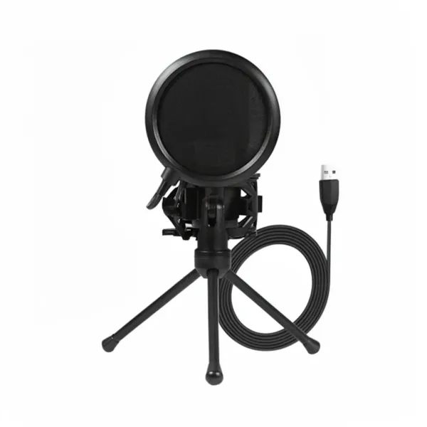 Microphone USB SF666R avec filtre anti-pop et câble USB noir