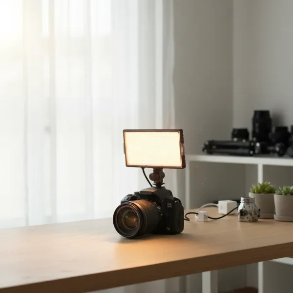 Panneau LED Bi-Color 416PCS monté sur appareil photo