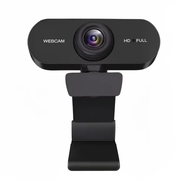 Webcam USB HD 1080P COOLMOON noire avec micro et autofocus visible de face
