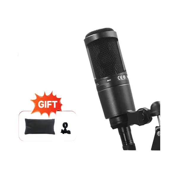 Microphone condensateur filaire AT2020 avec câble XLR et accessoires offerts