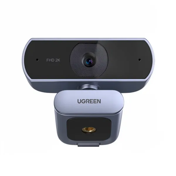 Webcam UGREEN 2K avec microphone et correction automatique de lumière vue de face