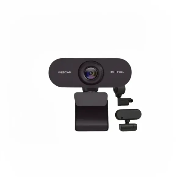 Webcam USB HD 1080P/2K avec micro intégré et autofocus vue de face