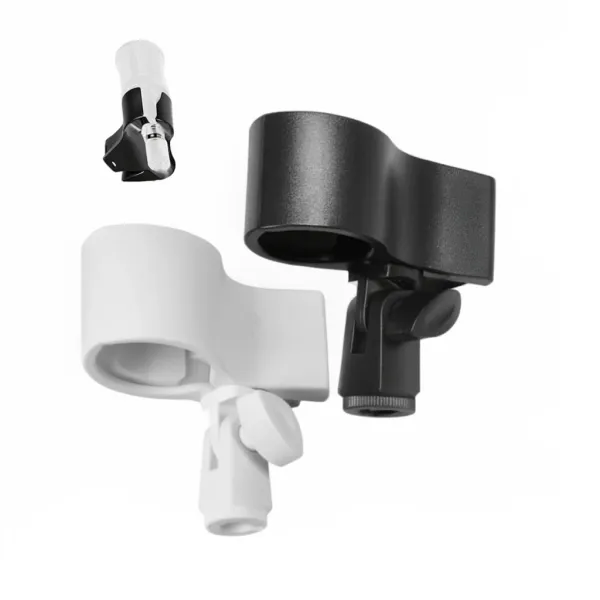 Pince micro Support clip BAJEAL avec adaptateur réglable en noir et blanc