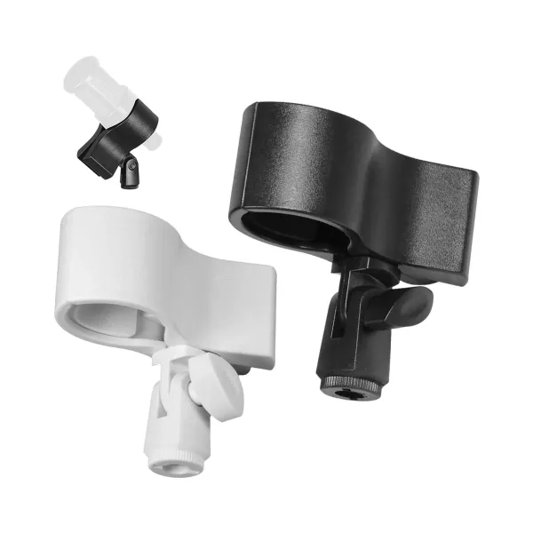 Pince micro support clip BAJEAL avec adaptateur réglable en noir et blanc
