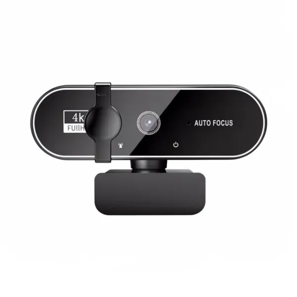 Webcam 4K ACEHE avec autofocus et microphone USB vue de face