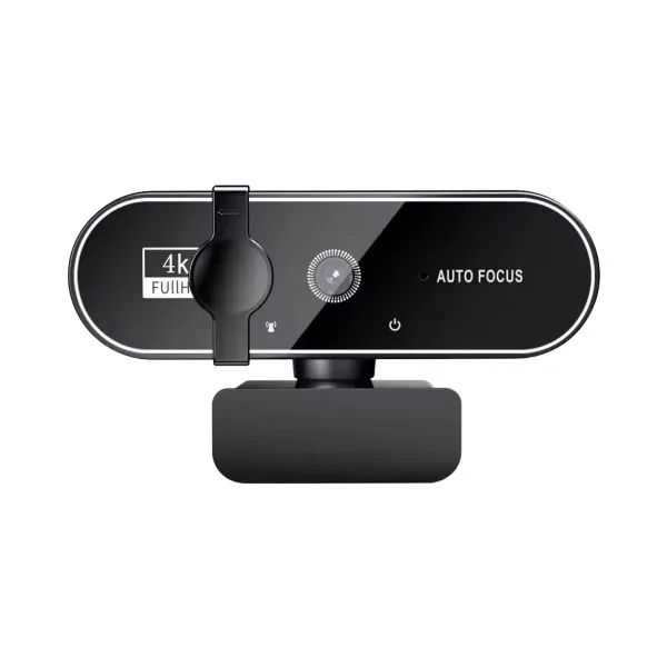 Webcam 4K ACEHE avec autofocus et microphone USB vue de face