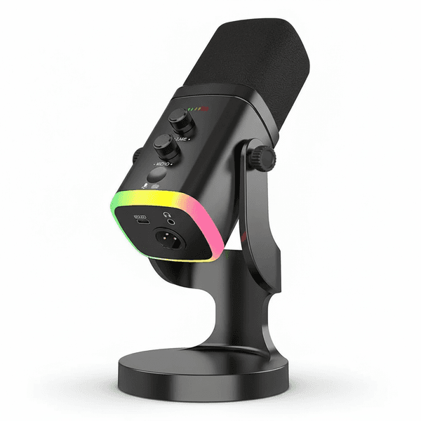 Microphone dynamique XLR/USB pour le streaming et les jeux, micro PC idéal pour Youtube, chant, enregistrement - Image 1