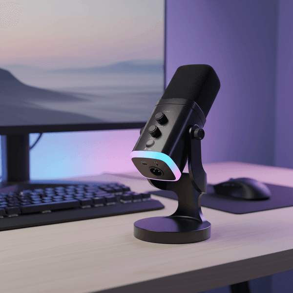 Microphone dynamique XLR/USB pour le streaming et les jeux, micro PC idéal pour Youtube, chant, enregistrement - Image 2