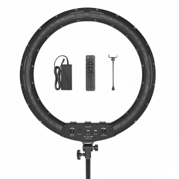Ring Light LED bicolore 18-21 pouces 50W avec télécommande AMBITFUL KN-21C