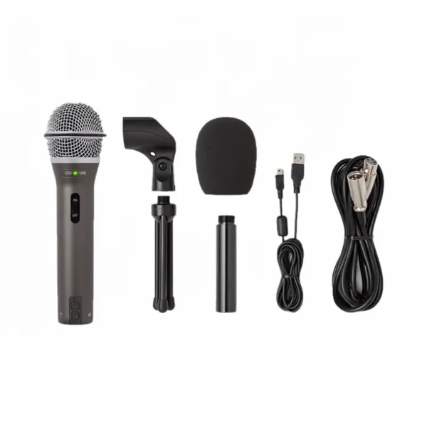Samson Q2U microphone dynamique main avec accessoires USB et XLR
