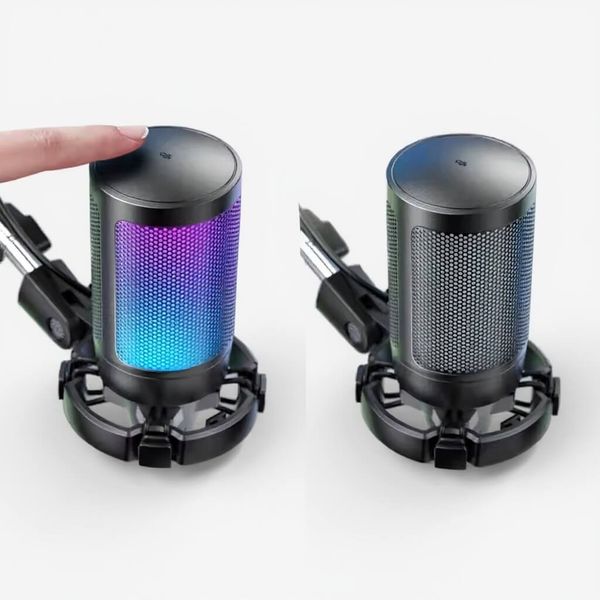 Micro USB Gaming FIFINE A6T avec Éclairage RGB et Bras Articulé - Image 3 Micro USB Gaming FIFINE A6T avec Éclairage RGB et Bras Articulé - Image 3