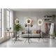 6-14 pouces Ring Light avec 10 niveaux de luminosité et 22 modes, trépied et support téléphone/iPad dans un salon moderne