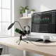 Microphone USB professionnel pour streaming, jeux vidéo et podcasts Microphone à condensateur USB professionnel sur bureau avec ordinateur pour streaming et podcasts