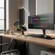 Microphone USB professionnel pour PC, streaming et podcast Microphone à condensateur USB professionnel avec filtre anti-pop sur bureau moderne pour streaming, jeu vidéo et podcast