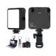 LED Video Light Portable BAODELI 3300K-5600K lampe bi-color on-camera vue avant et arrière