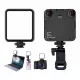 Lampe LED vidéo portable BAODELI 3300K-5600K Bi-color montée sur ordinateur portable, smartphone et appareil photo