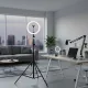 Ring Light RGB 8/10 pouces avec trépied et support smartphone - éclairage photo et vidéo Ring Light RGB 8/10 pouces avec trépied et support smartphone en studio professionnel