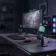 Micro USB basix - Micro Condenser Gaming & Podcast pour PC avec éclairage RGB Micro USB basix micro condenser gaming et podcast connecté à un PC