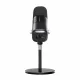 Microphone professionnel NearStream Dynamic XLR USB sur bureau, vue avant