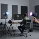 Lampe vidéo LED RGB portable Nagnahz ZGRL-60W utilisée en studio de montage vidéo