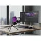 Microphone AmpliGame A2 USB Condenser RGB avec Quick Mute Microphone AmpliGame A2 USB condensateur RGB avec fonction Quick Mute sur bureau gaming