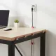 Clips adhésifs réglables pour une gestion efficace des câbles sur bureau Clips adhésifs réglables pour gestion de câbles sur bureau et mur