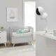 Pince flexible DIXSG pour caméra et moniteur - Support universel ajustable Support pince flexible blanc pour caméra et moniteur universel DIXSG fixé sur une étagère dans une chambre bébé