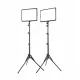 Kit de panneaux lumineux LED 8 et 12 pouces sur trépieds pour photographie et vidéo SZKOSTON