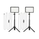Set de lampe vidéo LED avec trépied mini et filtres couleur USB