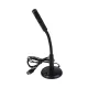 Microphone d'enregistrement USB pour chat vocal, streaming, jeu et studio Microphone USB noir avec pied flexible pour chat vocal, ordinateur portable et streaming