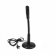 Microphone USB flexible pour chat vocal, streaming et chant sur ordinateur Microphone USB flexible avec socle noir pour enregistrement vocal sur ordinateur